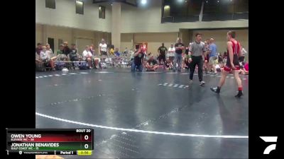 100 lbs Round 5 (8 Team) - Owen Young, Elevate WC vs Jonathan Benavides, Gulf Coast WC