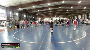 80 lbs Quarterfinal - Carter Larsen, True Grit Wrestling Club vs Bosten Fry, Team Prestige