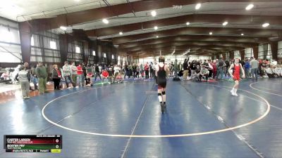 80 lbs Quarterfinal - Carter Larsen, True Grit Wrestling Club vs Bosten Fry, Team Prestige