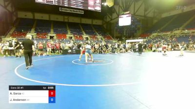 220 lbs Cons 32 #1 - Abel Garza, Arizona vs Jadaan Anderson, Arkansas