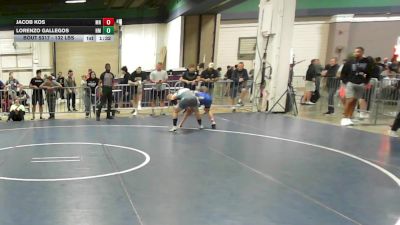 132 lbs Consi Of 16 #2 - Jacob Kos, MN vs Lorenzo Gallegos, NM