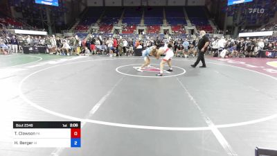 126 lbs Cons 32 #1 - Travis Clawson, PA vs Hunter Berger, HI