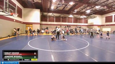 77-84 lbs Quarterfinal - Hadley Grange, Grantsville Wrestling Club vs Adrienne Boswell, Bear River Jr High Wrestling C