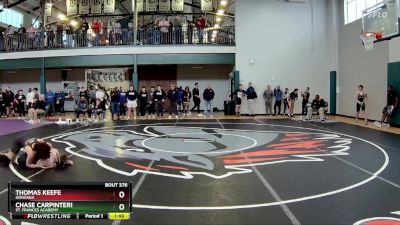 157 lbs Cons. Round 5 - Thomas Keefe, Gonzaga vs Chase Carpinteri, St. Frances Academy