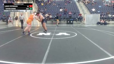 285 lbs Cons. Round 3 - Jovon Howe, Cumberlands (Ky.) vs Lance Peterson, Unattached The Citadel