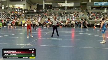 85 lbs Quarterfinal - Wyatt Durick, Powerhouse Wrestling Club vs Jack Langner, MWC Wrestling Academy