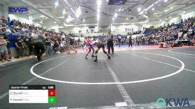84 lbs Quarterfinal - Colt Duvall, Mcalester Youth Wrestling vs Trey Howell, R.A.W.