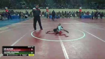 49 lbs Cons. Semi - Hayden Soloman, Team Of Hard Knox vs JD Alguire, WolfPack Wrestling Academy