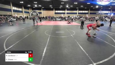 150 lbs Quarterfinal - Roman Cordova, EL Paso Sundevils vs Curtis Chase, Torotech