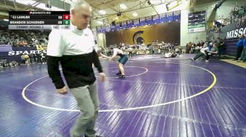 285 lbs Champ. Round 2 - CJ Lawler, University High vs Brandon Schoenen, Great Falls High/MSDB, MT