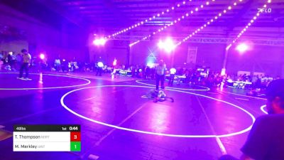 49 lbs Quarterfinal - Tustyn Thompson, Northwest Vikings vs Morgan Merkley, Uintah Wrestling