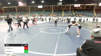 98 lbs Semifinal - Abram Loya, Dumas Wrestling Club vs Ashton Martin, Stout Wrestling Academy