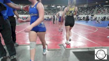 123 lbs Consi Of 16 #1 - Katie Garcia, Mannford Pirate Youth Wrestling vs Gracie Sims, Sand Springs Jr High