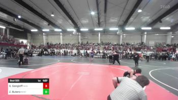 109 lbs Round Of 32 - Greyson Gangloff, Badlands WC vs Zane Butero, Monte Vista Takedown Club
