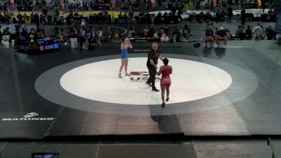 130 lbs Rnd Of 32 - Taina McGowan, NJ vs Avery Lynch, MI