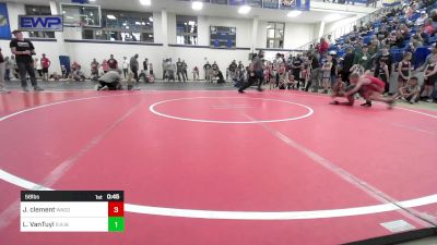 58 lbs Rr Rnd 1 - Jeffrey Clement, Wagoner Takedown Club vs Lincoln VanTuyl, R.A.W.