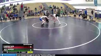 132 lbs Quarterfinal - Jett Rupert, Carson vs Carter Tate, Bishop Manogue