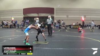 56 lbs Quarterfinal - Wyatt McClain, American Gladiators vs Layten Marsh, Falcon Wrestling Club