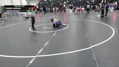 132 lbs Semifinal - Karson Nichols, Smith County Wrestling Club vs Gabriel Martinez, Las Animas