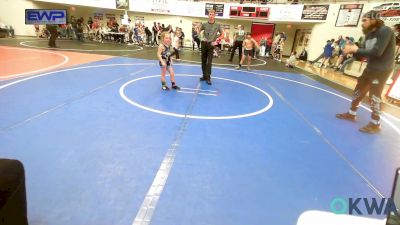 49 lbs Consolation - Maverick Lee-degraffenreid, Checotah Matcats vs Maisyn Malone, Bartlesville Wrestling Club