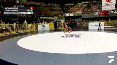 Intermediate Boys - 63 lbs Champ. Round 2 - Jaime Quezada, TUF California Wrestling Academy vs Nathan Moreno