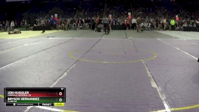 D3-126 lbs Cons. Round 3 - Jon Huggler, LakeVille Memorial HS vs Bryson Hernandez, Clare HS