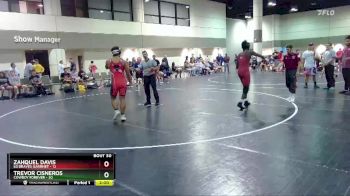 182 lbs Round 4 (16 Team) - Zahquel Davis, LG Braves Garrnet vs Trevor Cisneros, Cowboy Forever