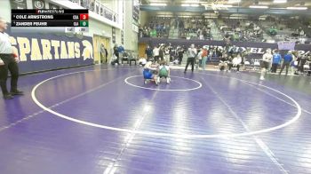 126 lbs Cons. Semi - Cole Armstrong, Coeur D Alene vs Zander Feuhr, Glacier