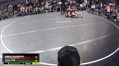 160 lbs Quarterfinals (8 Team) - Jordan Gunderson, Minnesota Maroon vs Titan Funk, Utah