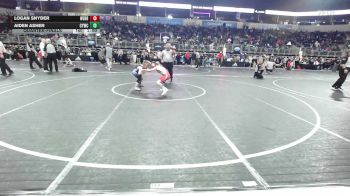 75 lbs Quarterfinal - Logan Snyder, Webb City Youth Wrestling vs Aiden Asher, Cywc