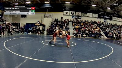 157 lbs Cons. Round 2 - Jacob Thomas, Minnesota State Moorhead vs Griffin Lundeen, Northern State