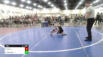 55 lbs Quarterfinal - Romeo Ortiz, Top Rank vs Gannicus Hancock, Chickens Wrestling Club