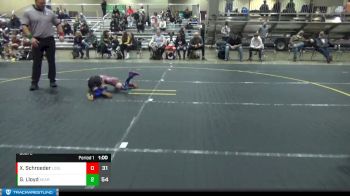 49 lbs Round 1 (4 Team) - Xander Schroeder, Lowell WC Black vs Gary Lloyd, Kearsley