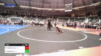 46 lbs Consi Of 16 #2 - Makari Stephenson, Pitbull Wrestling Academy vs Ryker Needham, Coweta Tiger Wrestling