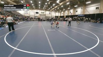 106 lbs Semis & 1st Wrestleback (8 Team) - Michael Hunter, Burwell vs Beau Krause, Plainview