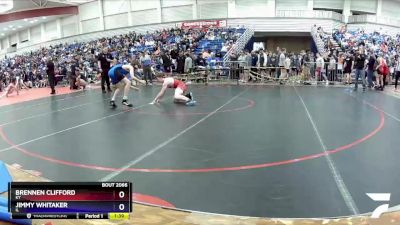 120 lbs Champ. Round 2 - Brennen Clifford, KY vs Jimmy Whitaker, IL