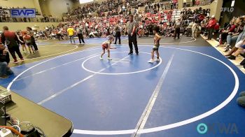 58 lbs Round Of 16 - Gracelynn Pinkston, Pocola Youth Wrestling vs Jayden Perez, Salina Wrestling Club