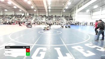 145 lbs Quarterfinal - Ryan Rios, CA vs Colby Vital, RI