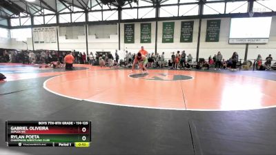 114-125 lbs Quarterfinal - Gabriel Oliveira, Suplex WC vs Rylan Poeta, Champaign Wrestling Club