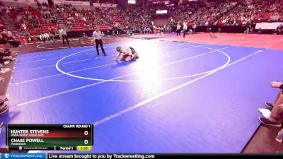 D3-126 lbs Champ. Round 1 - Hunter Stevens, Iowa-Grant/Highland vs Chase Powell, Markesan