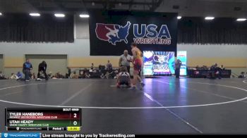 126 lbs Cons. Round 5 - Tyler Haneborg, Midwest Destroyers Wrestling Club vs Utah Heady, Union County Wrestling Club