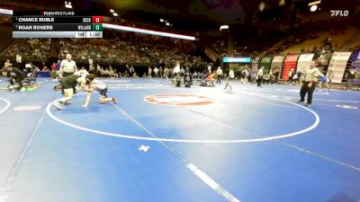 150 Class 4 lbs Quarterfinal - Chance Ruble, Seckman vs Noah Rogers, Willard