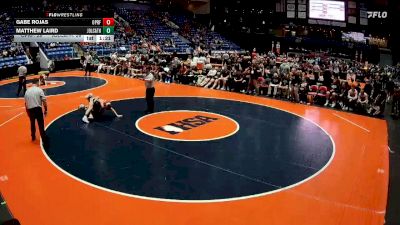 126 lbs Quarterfinals (8 Team) - Gabe Rojas, Oak Park (O.P.-River Forest) vs Matthew Laird, Joliet (Catholic Academy)