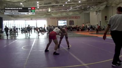 174 lbs Cons. Round 3 - Tanner Giatras, Southern Virginia vs Tyler-Nicholas Ritz, Shenandoah University