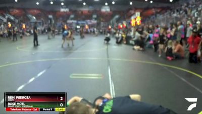 52 lbs Semifinal - Remi Pedroza, NBWC vs Rose Motl, Evart Youth Wrestling