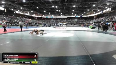 113 lbs Cons. Round 2 - Hunter Danks, Mountain View, Oregon vs Alexis Lujano, Hermiston Oregon