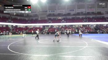 150 lbs 7th Place Match - Eli Martin, Kuna vs Christian Egginton, Meridian
