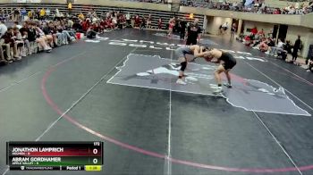 172 lbs Round 1 (4 Team) - Jonathon Lamprich, Holmen vs Abram Gordhamer, Apple Valley