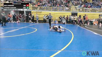 61 lbs Round Of 16 - Milo Jamshidi, Prime Wrestling vs Cooper Carlton, Cowboy Wrestling Club