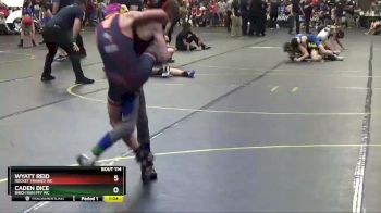 66 lbs Cons. Semi - Wyatt Reid, Rocket Trained WC vs Caden Dice, Birch Run PFY WC